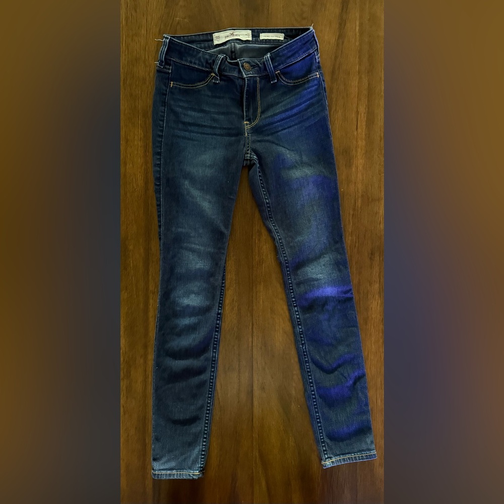 Hollister Blue Skinny Low Rise Jean Legging